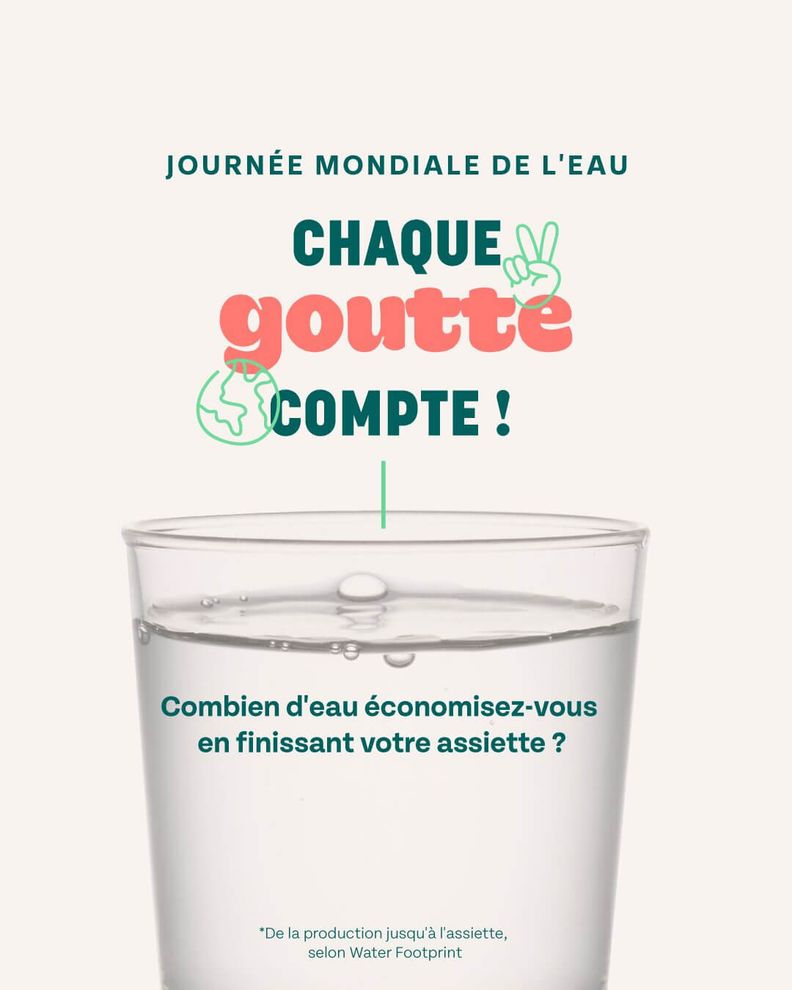 Journée mondiale de l'eau : chaque goutte d'eau compte !