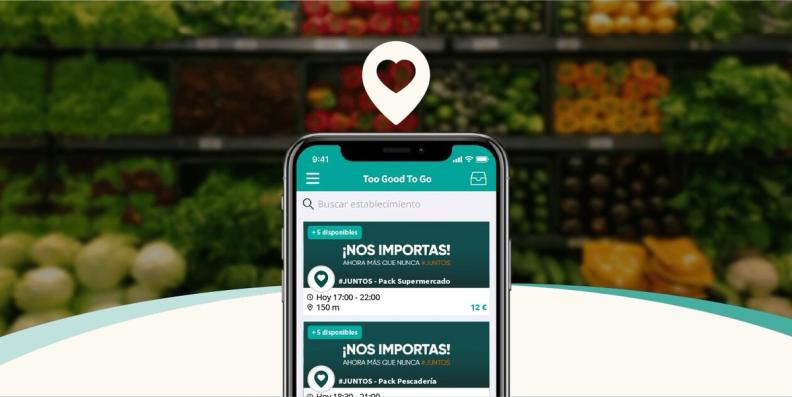 Too Good To Go ayuda al comercio de alimentación ofreciendo su plataforma para vender packs semanales con alimentos básicos