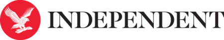 an independent logo with an eagle in a red circle