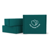 a stack of boxes with the words too good to go on them