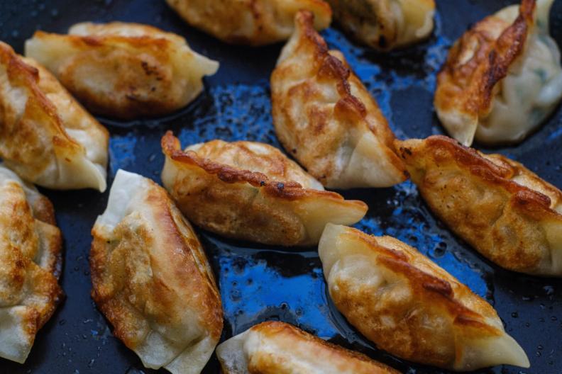 Gyozas de aprovechamiento en air fryer 🥟