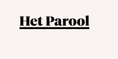 Het Parool text logo.