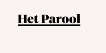 Het Parool text logo.