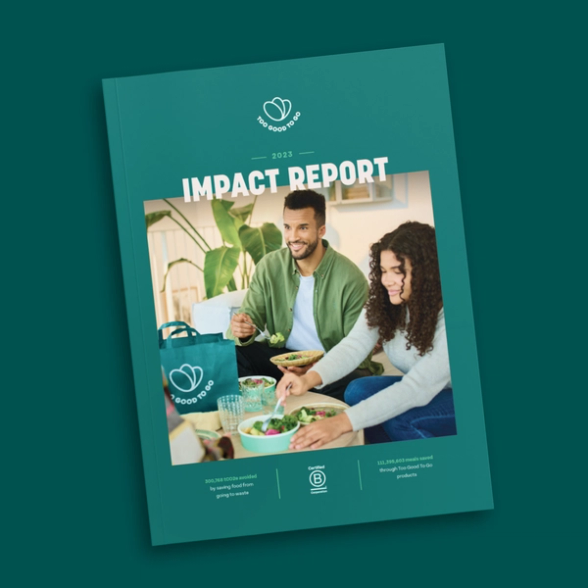 the cover of the impact report for the food club