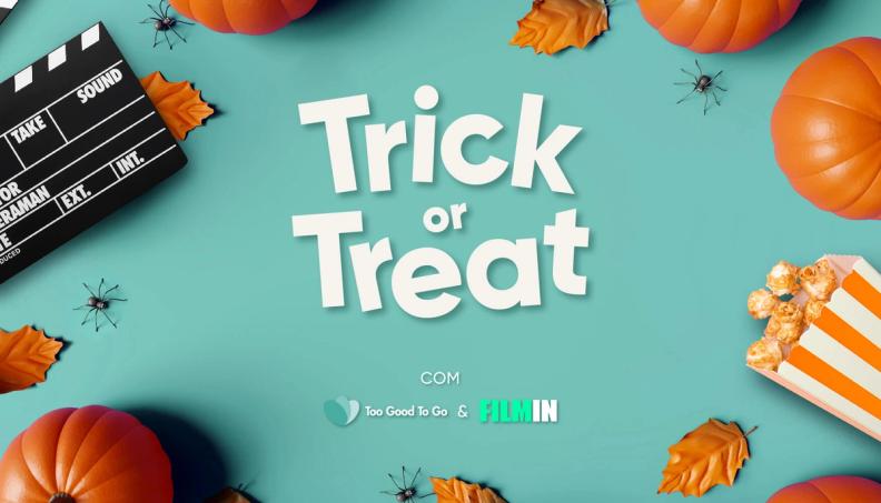 Passatempo: Trick or Treat com Too Good To Go e Filmin