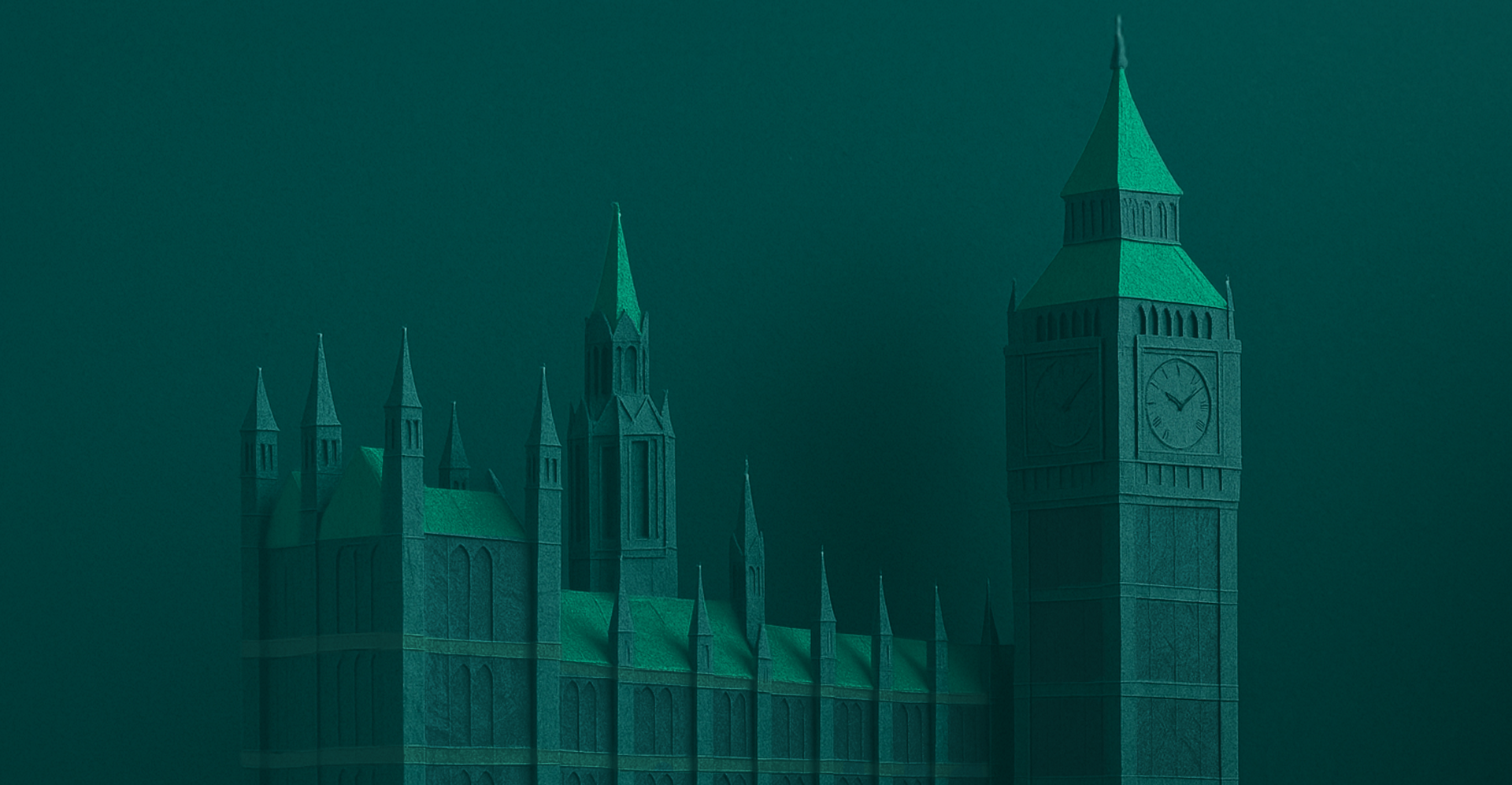 a model of the big ben clock tower in london