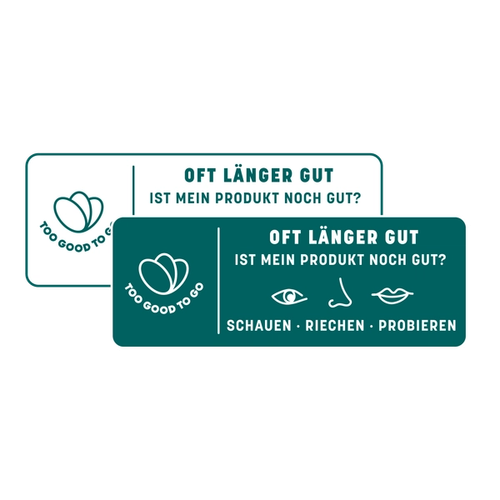 a sign that says ' oft langer gut ' on it