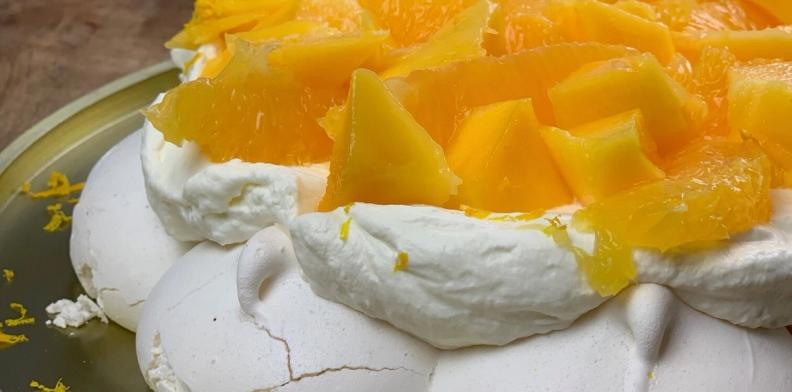 Crème fouettée infusée aux zestes d'orange