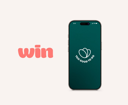 a phone with the word win on it