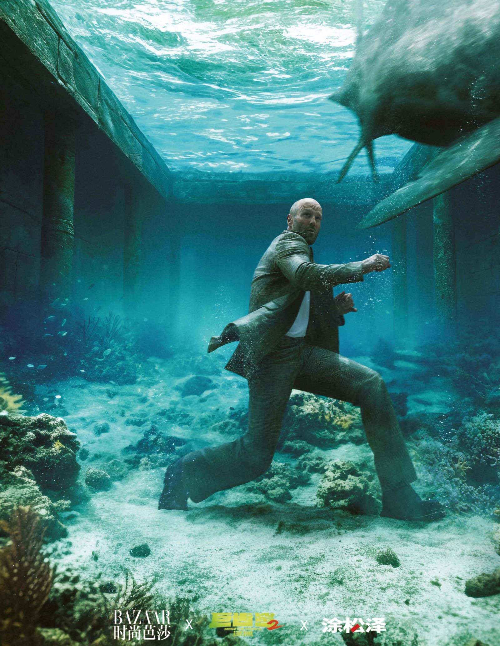 Jason Statham & Wu Jing，BAZZAR，2023.08