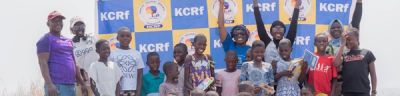 Children celebrating at KCRf outing on Uombo Rock