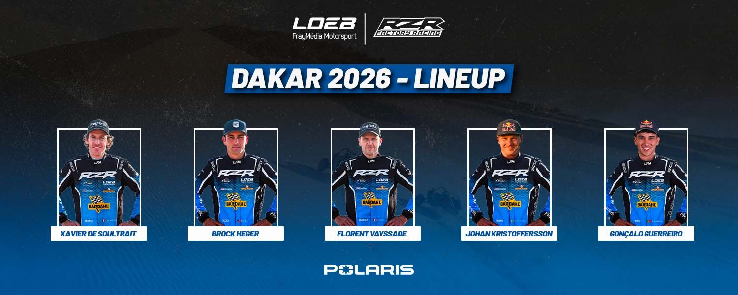 Loeb FrayMédia Motorsport-RZR Factory Racing Unveils Its Line-Up for the 2026 Dakar Rally