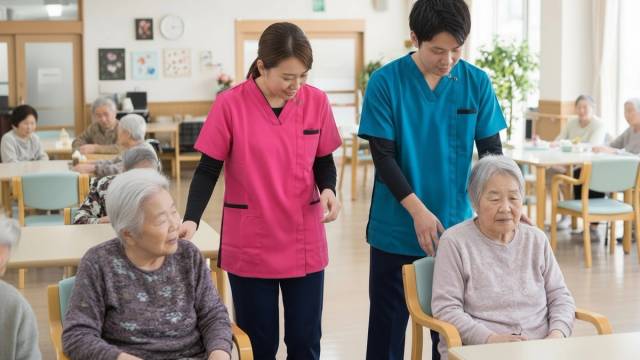 短期入所イメージ（AI生成イメージ）