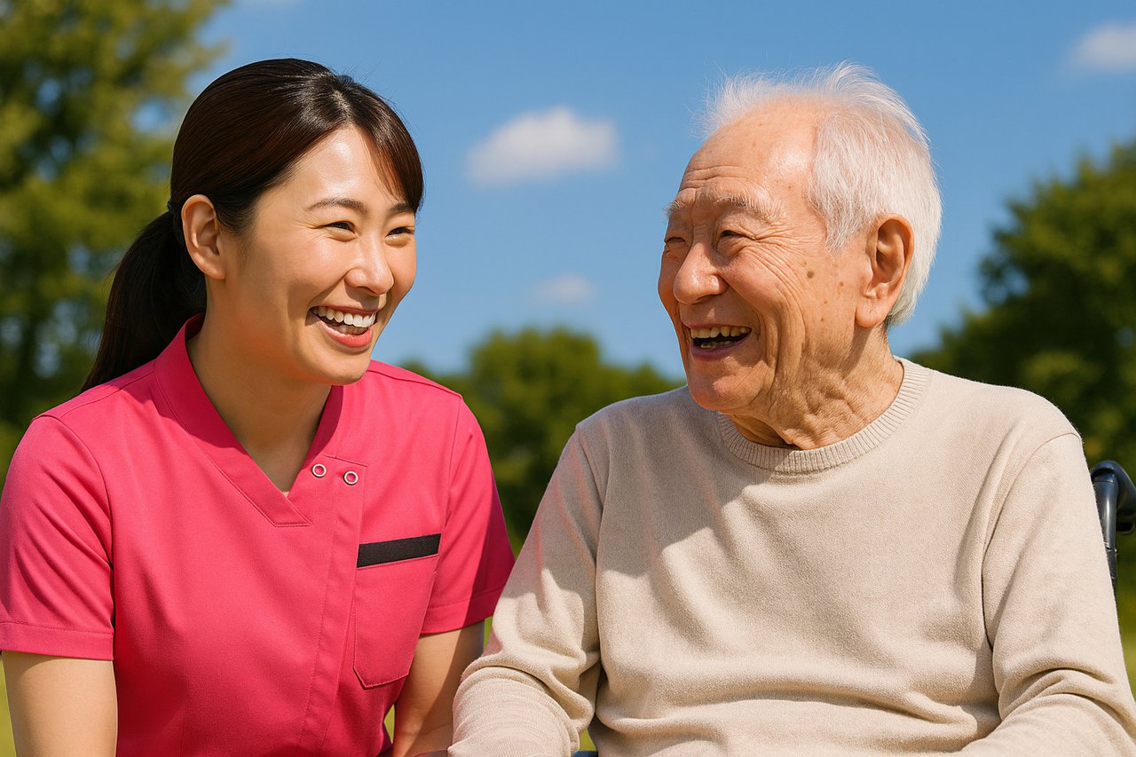 介護職員と利用者イメージ