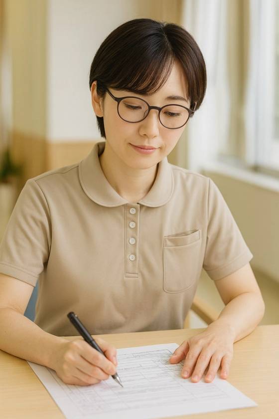 計画を立てる介護支援専門員