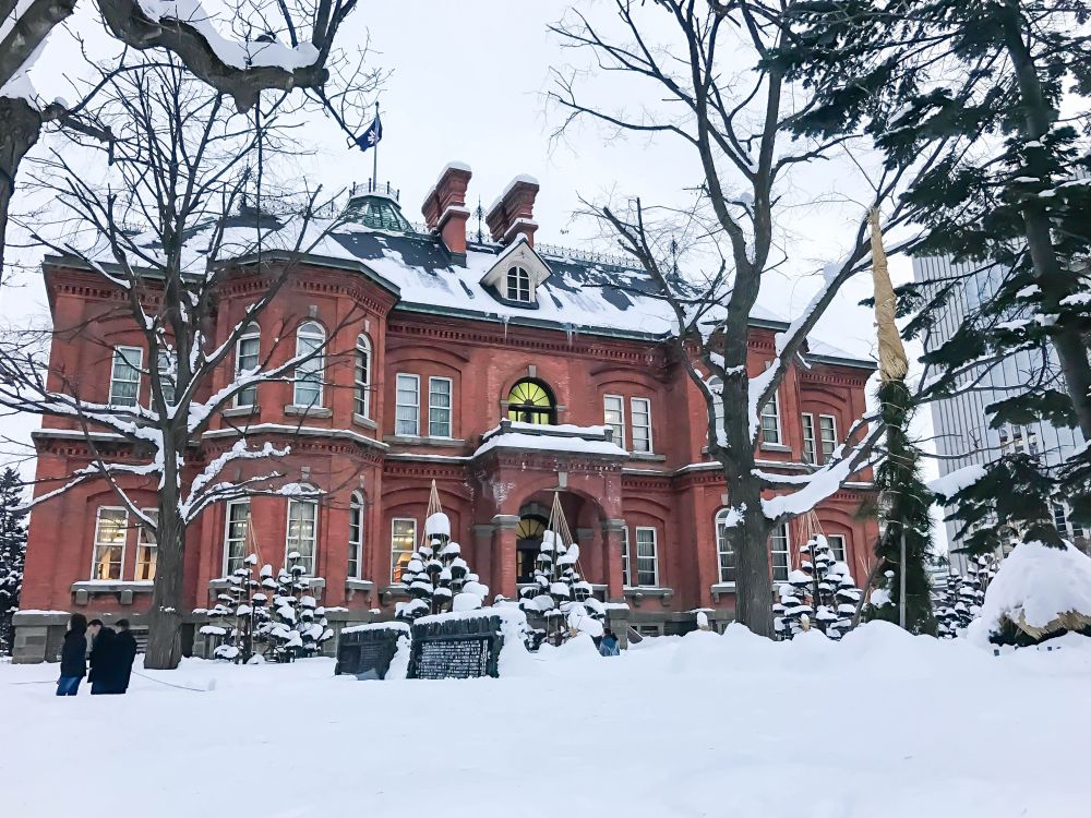 London house in winter 