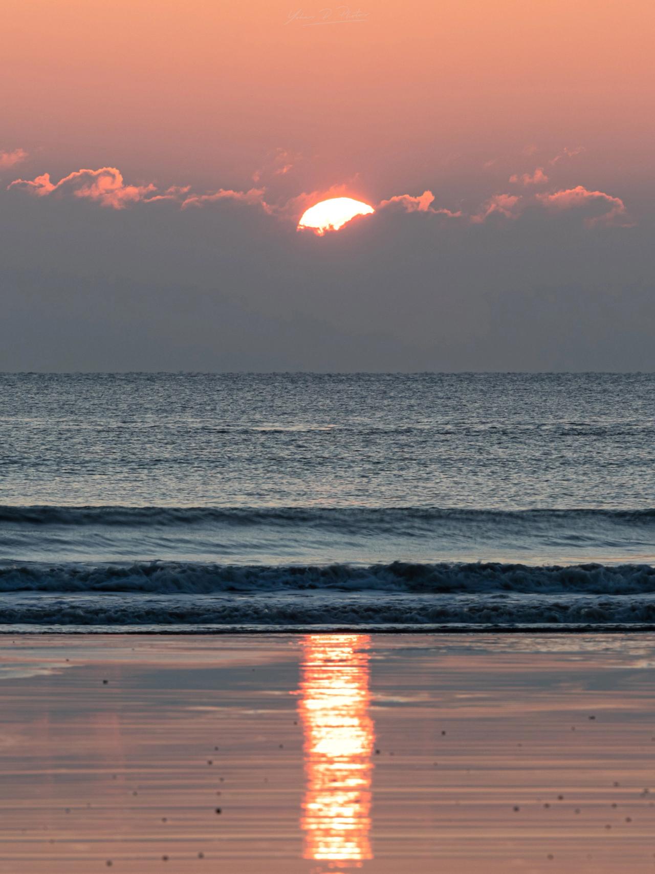 Soleil bas sur la côte du Pays Royannais
