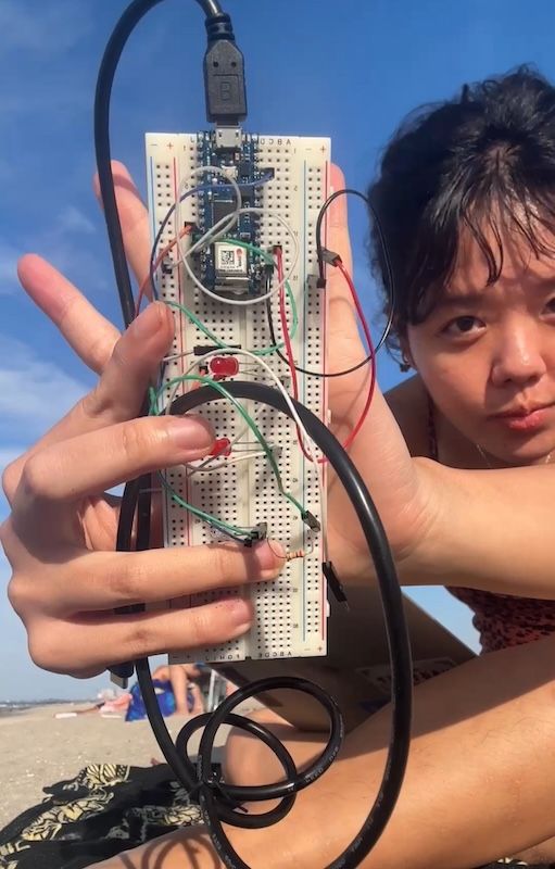 Bringing my Arduino along to Rockaway Beach