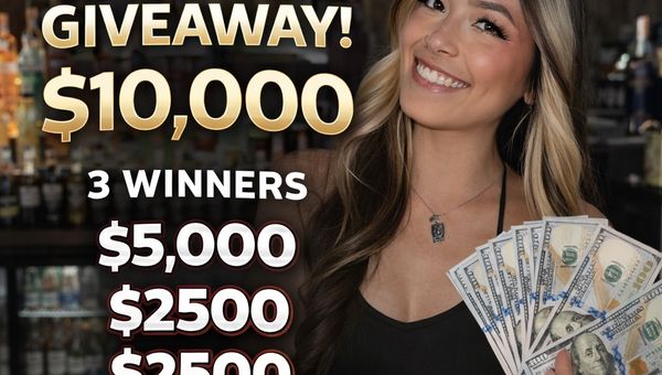 April Cash Giveaway · $10,000