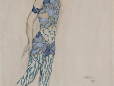 Vaslav Nijinsky Le Spectre de la Rose by Léon Bakst