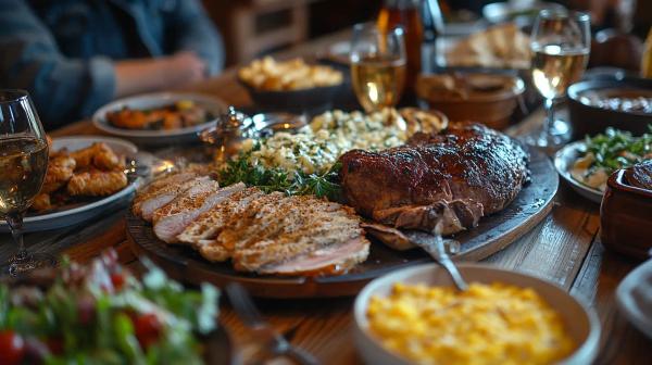 a wonderful western dinner created by ai recipe tools