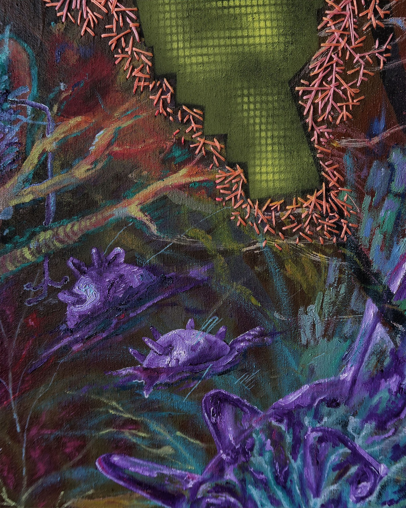 Fiber optic beam, detail view 5