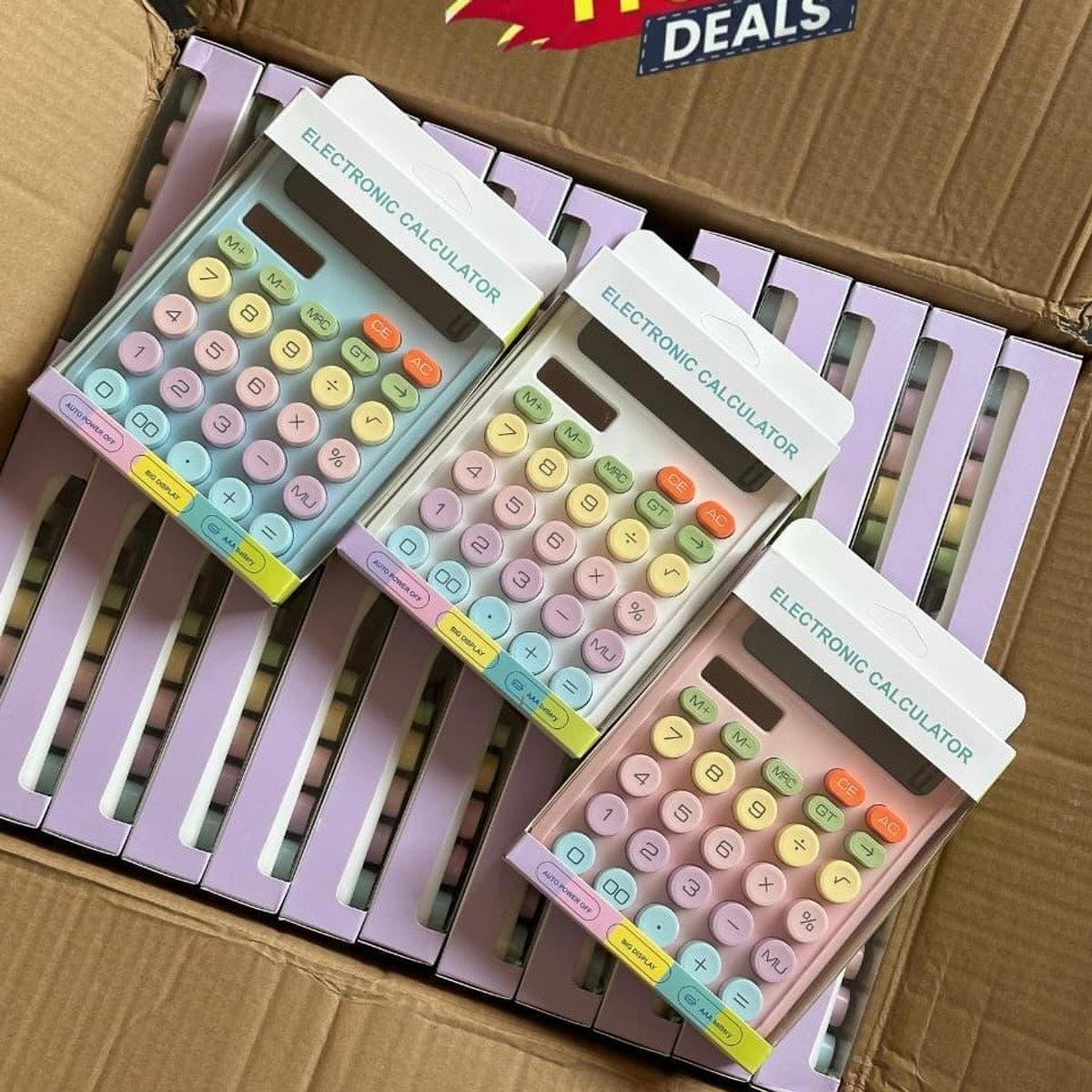 Multicolor Trendy Calculator Portable Calculator Buy 1 Get 1 Free