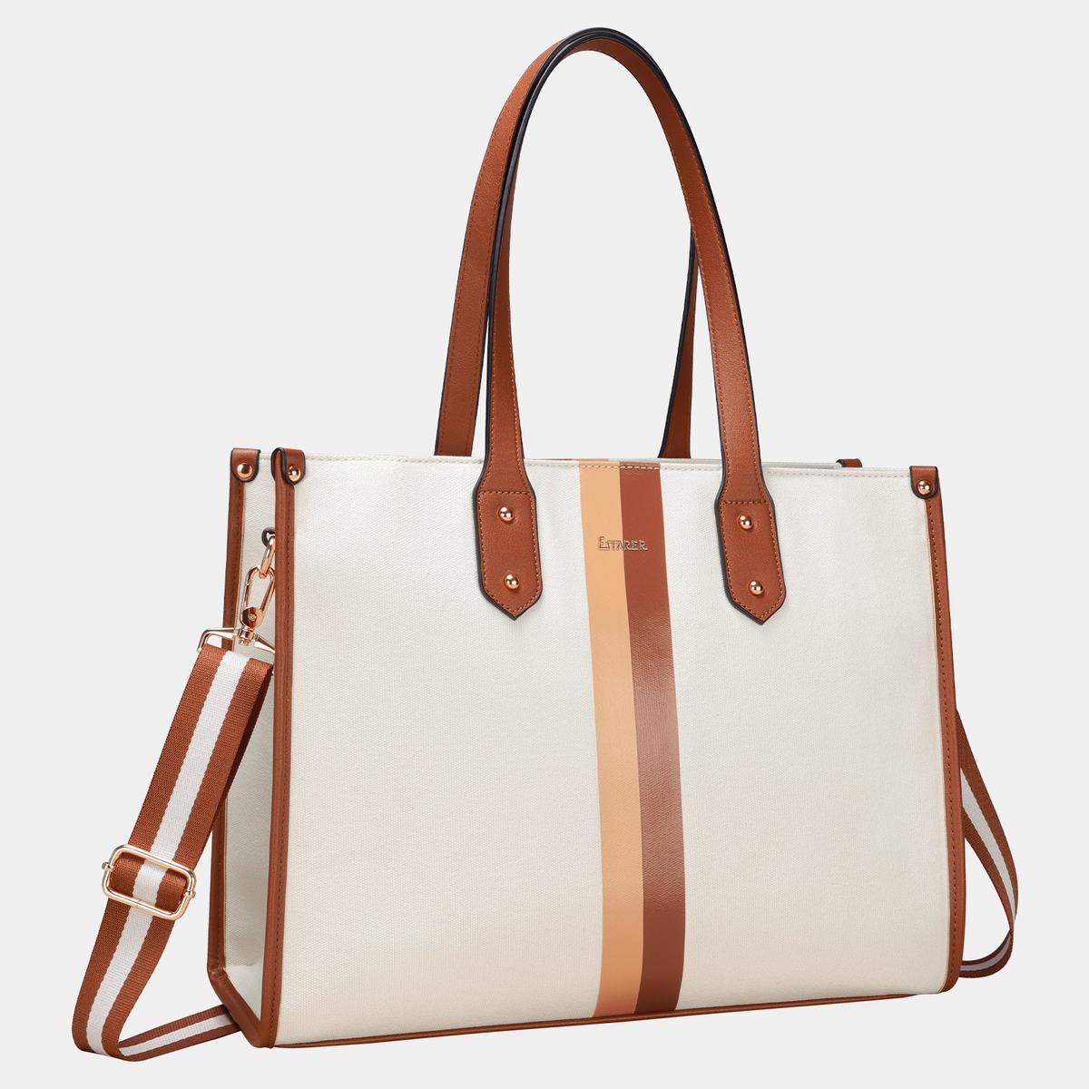 Estarer Laptop Tote Bag - Brown