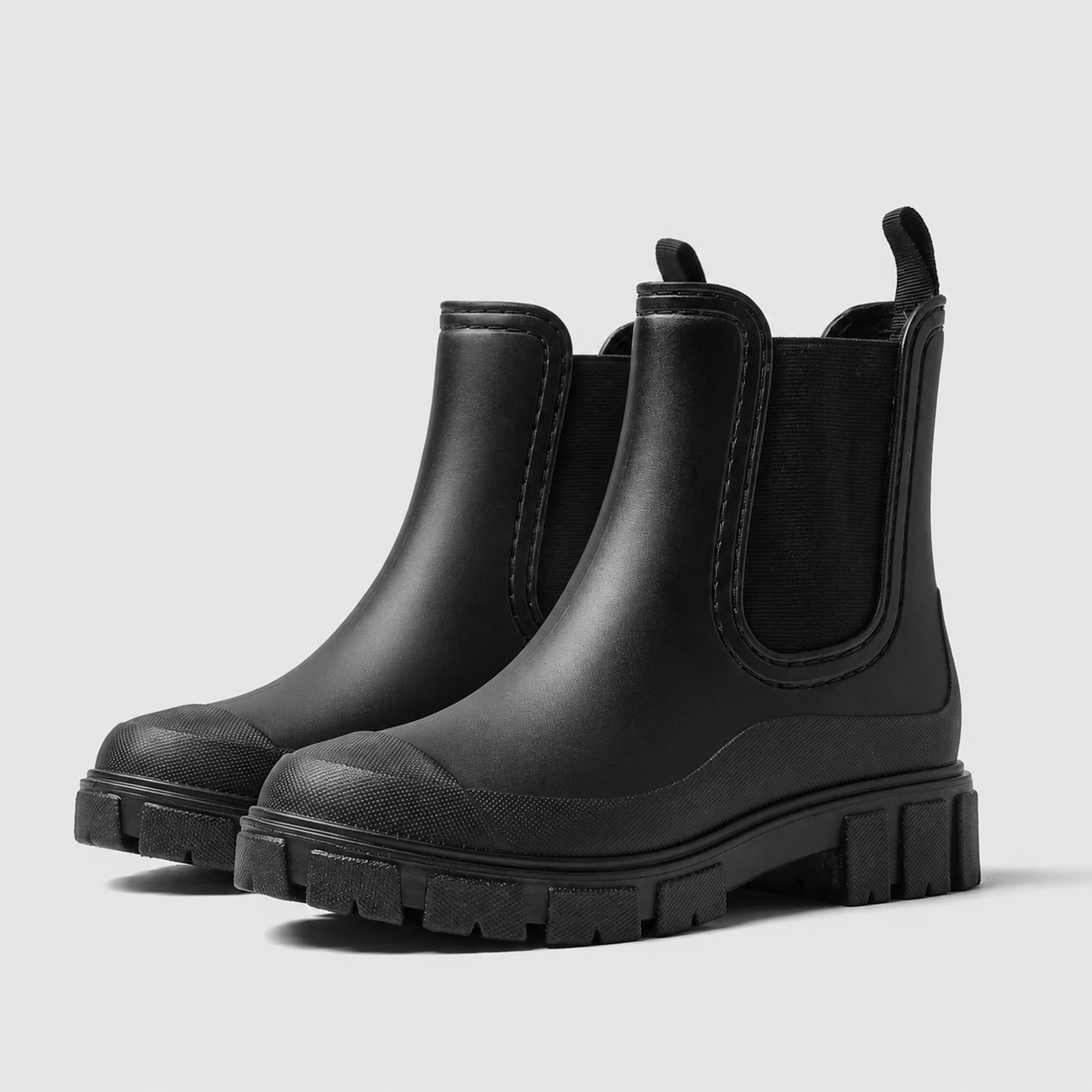 Waterproof Slip On Rain Boots With Non Slip Round Design For Women