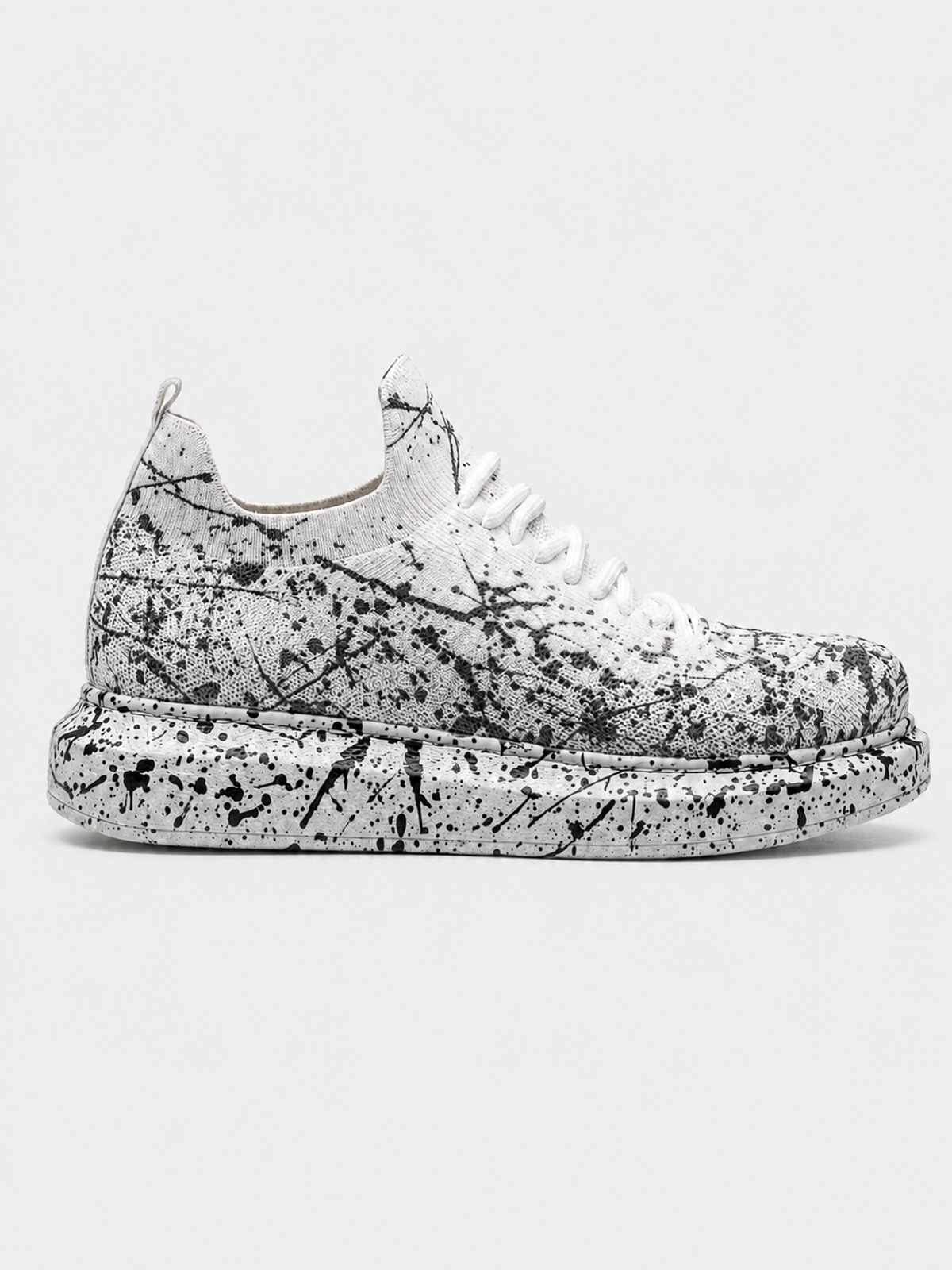 Men's Torino Grey Peak II Hand-Painted Knit Sneaker