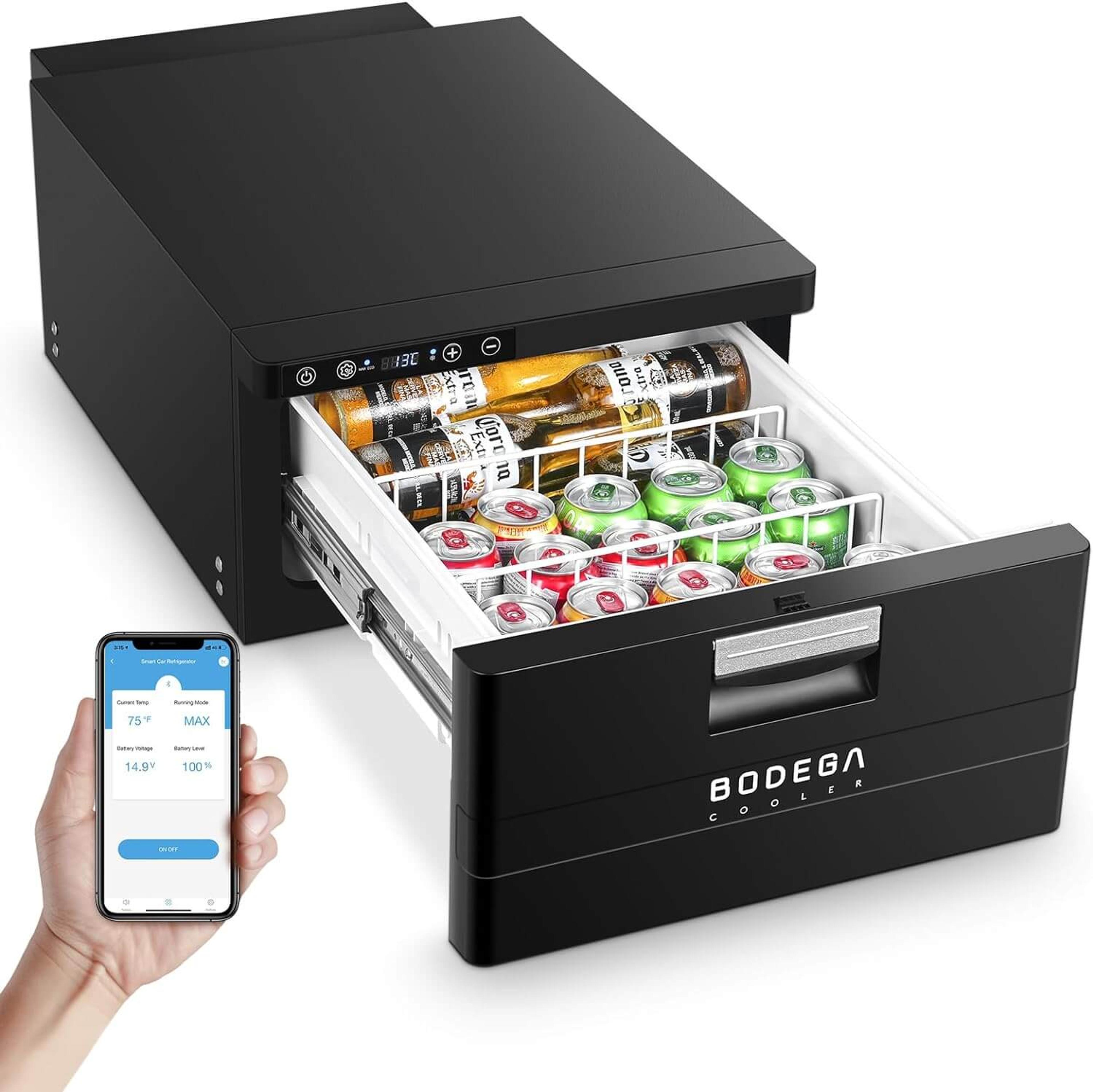 Bodegacooler 12V Car Drawer Refrigerator 32.8QT