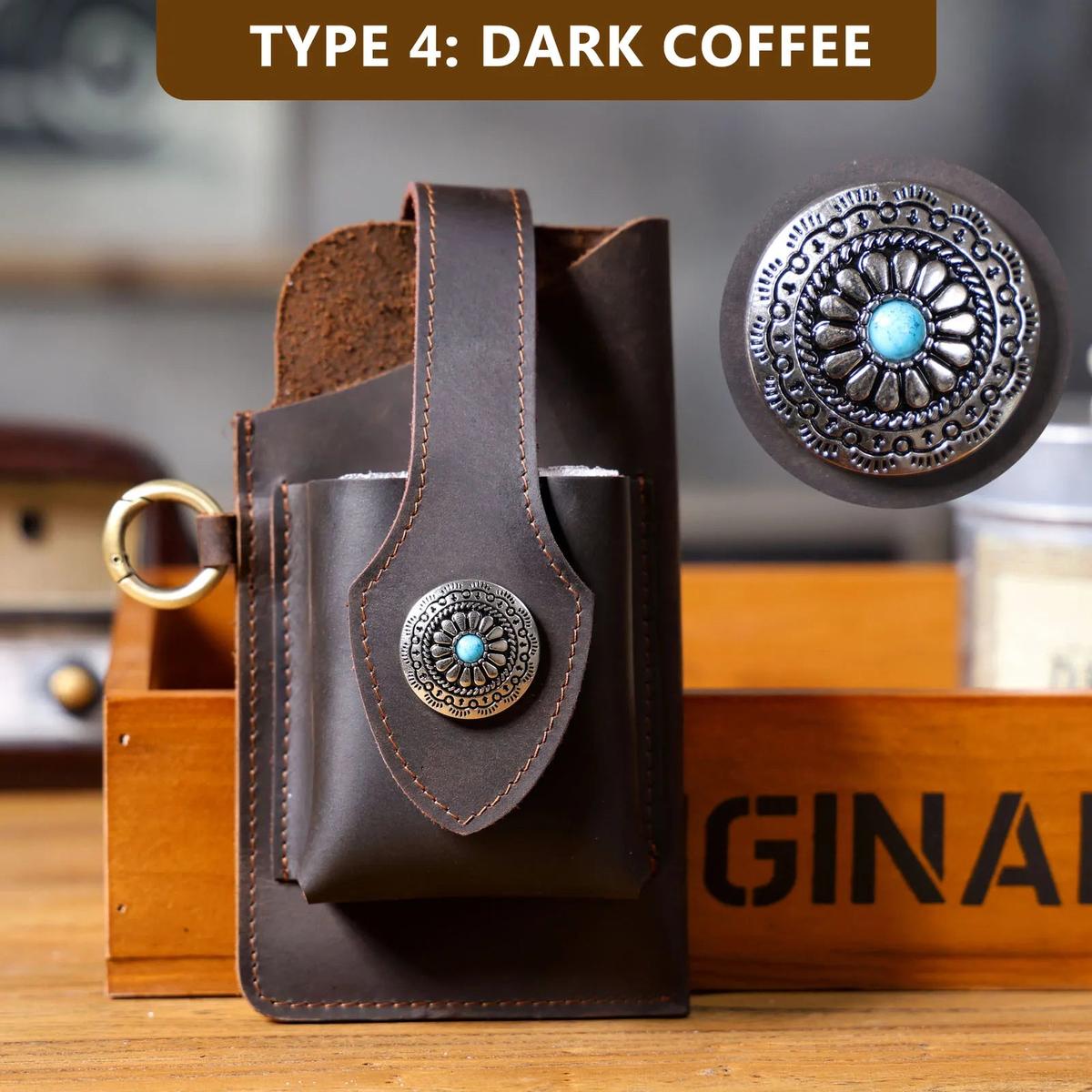Vintage Genuine Leather Waist Bag Phone Holster Pouch
