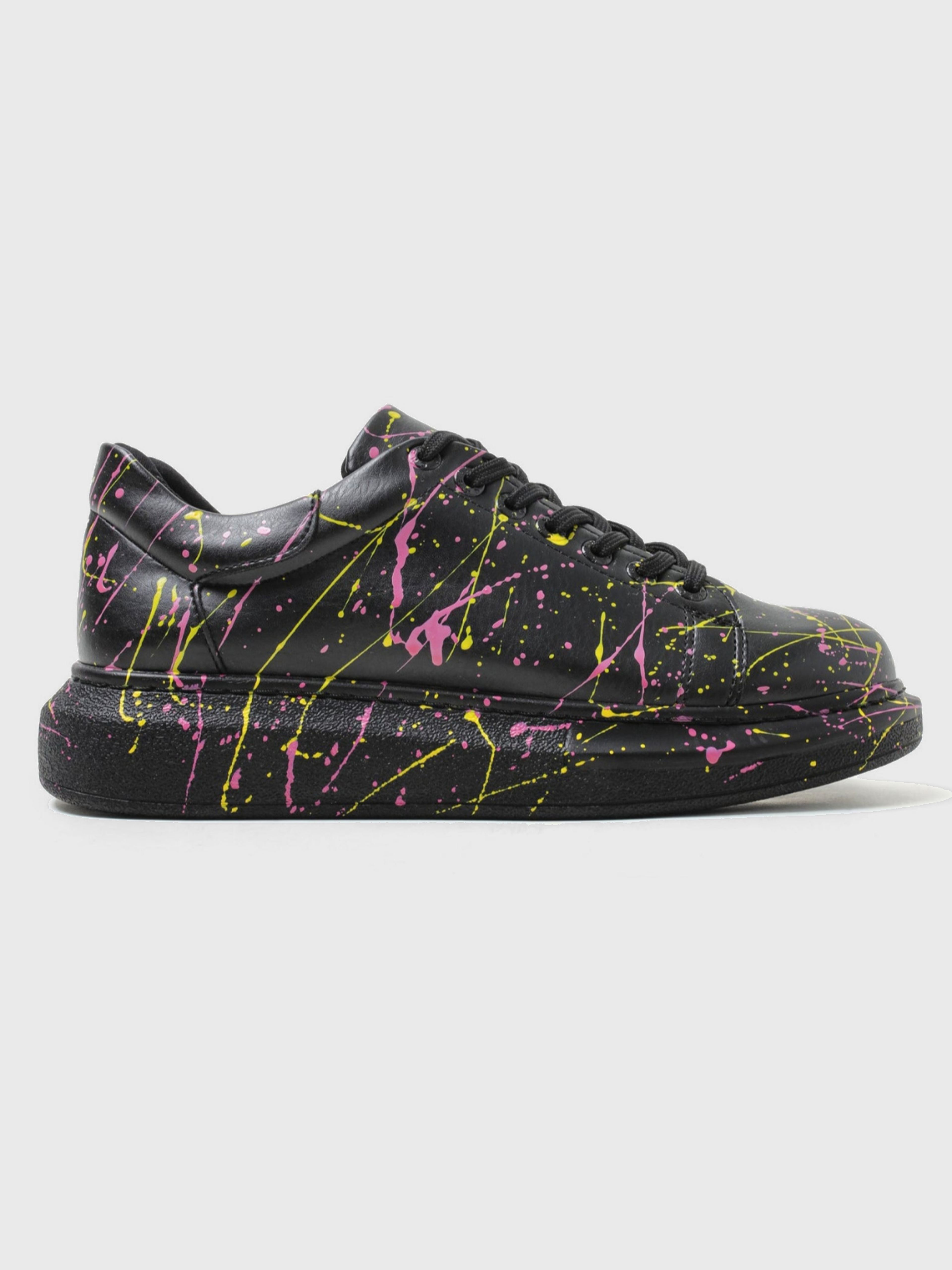 Women's Stardust Rhythm Hand-Painted Vegan Leather Sneaker