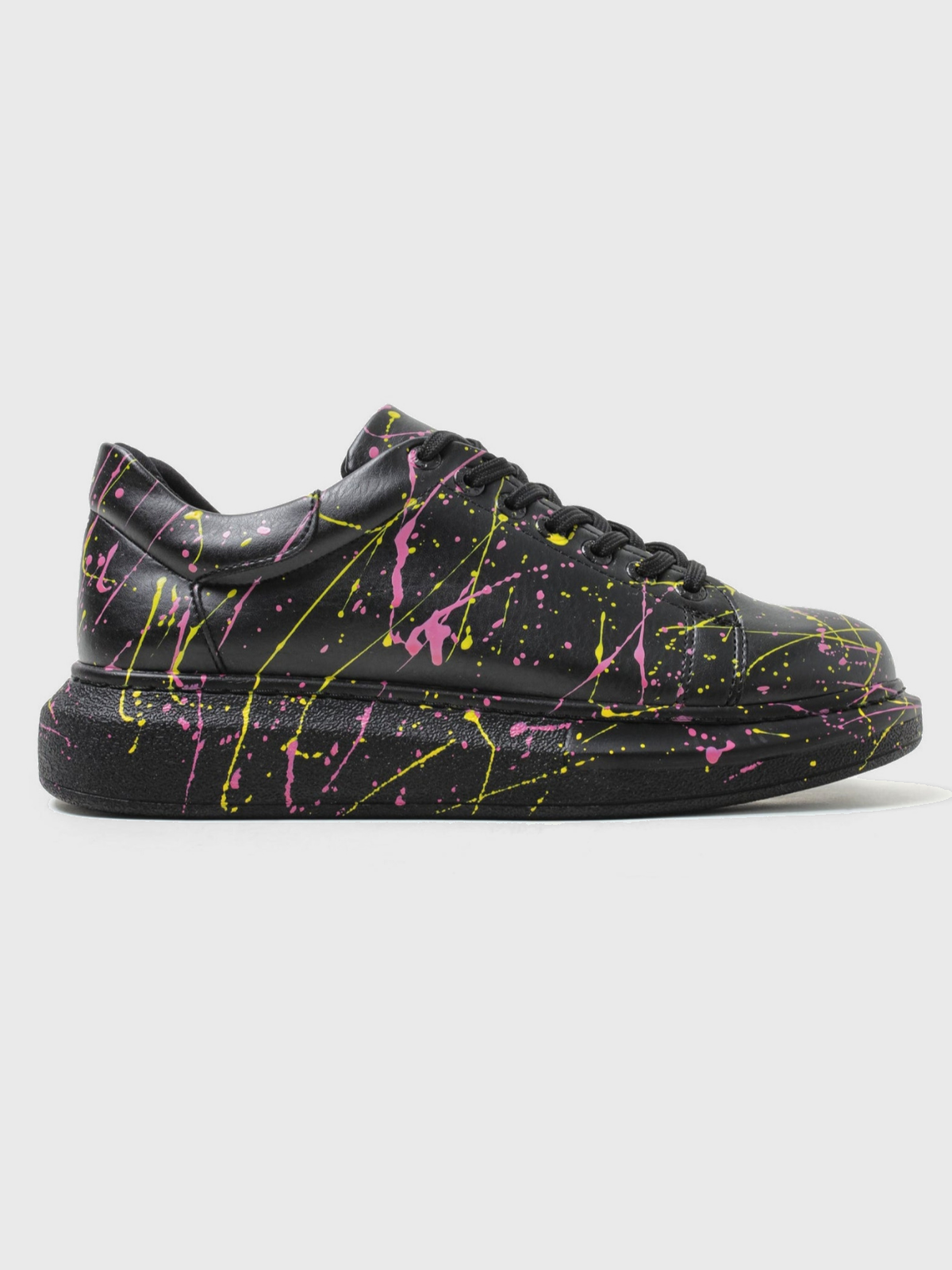 Women's Stardust Rhythm Hand-Painted Vegan Leather Sneaker