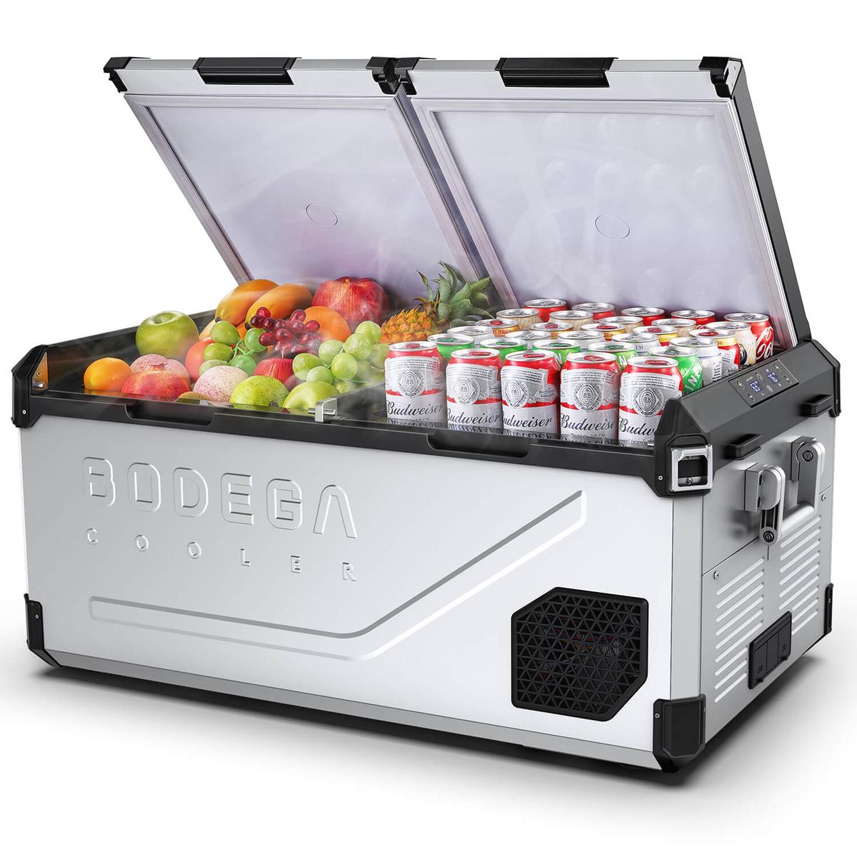 BODEGACOOLER 79QT Hard Insulated Dual-Zone 12V Fridge