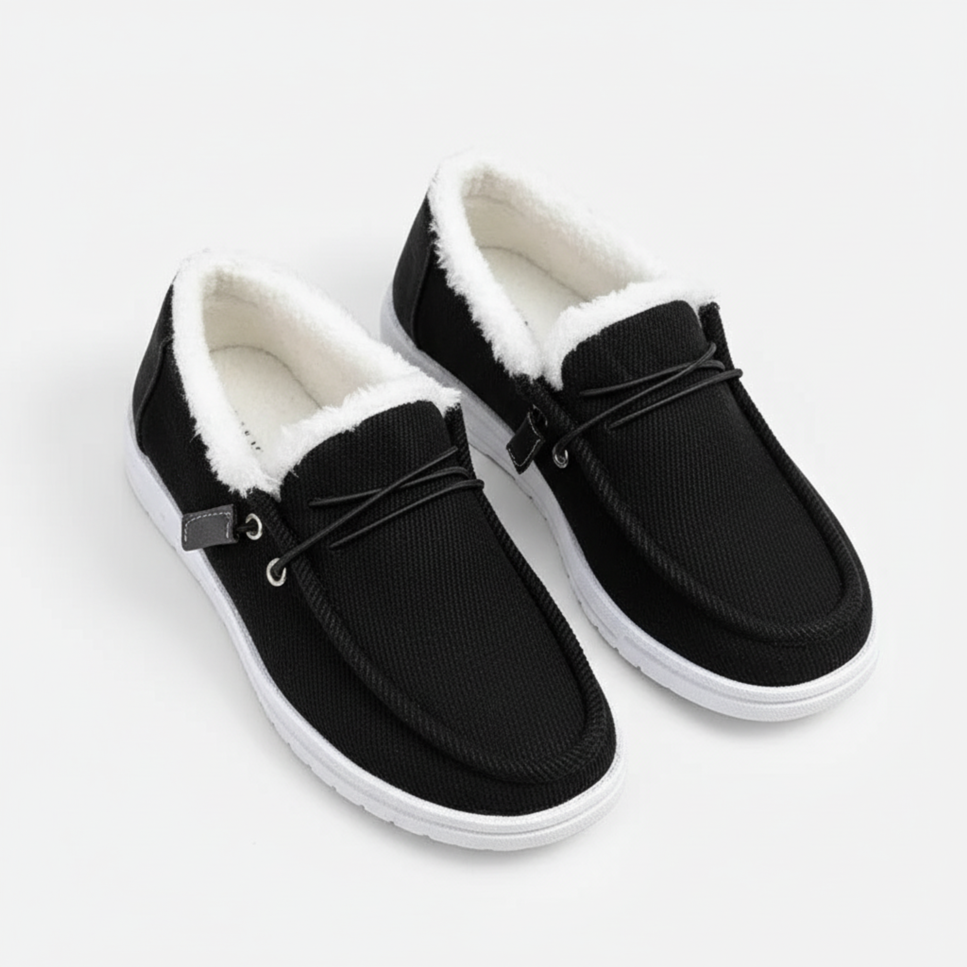 Warm Fleece Lined Casual Slip On Shoes
