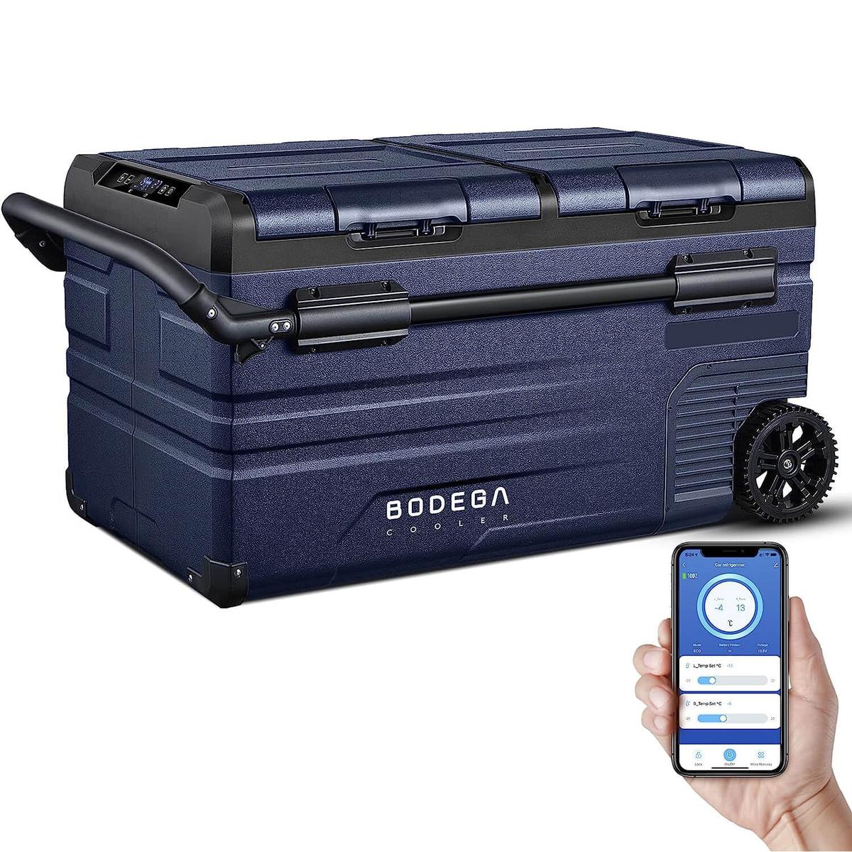 BODEGAcooler TWW75 Portable Freezer 80Qt/75L Dual Door