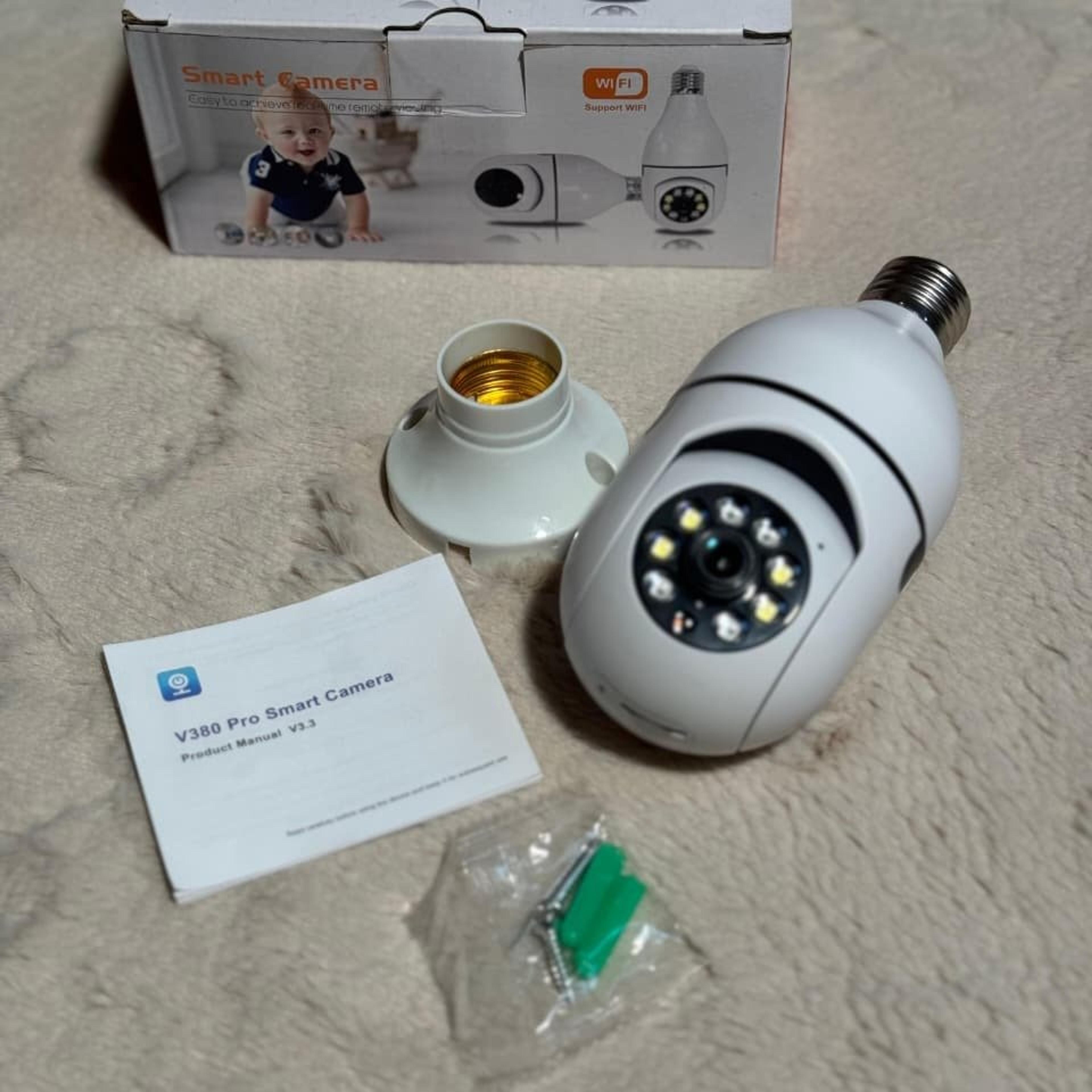 360° Bulb Holder CCTV Camera – 1080P WiFi Smart Security Camera