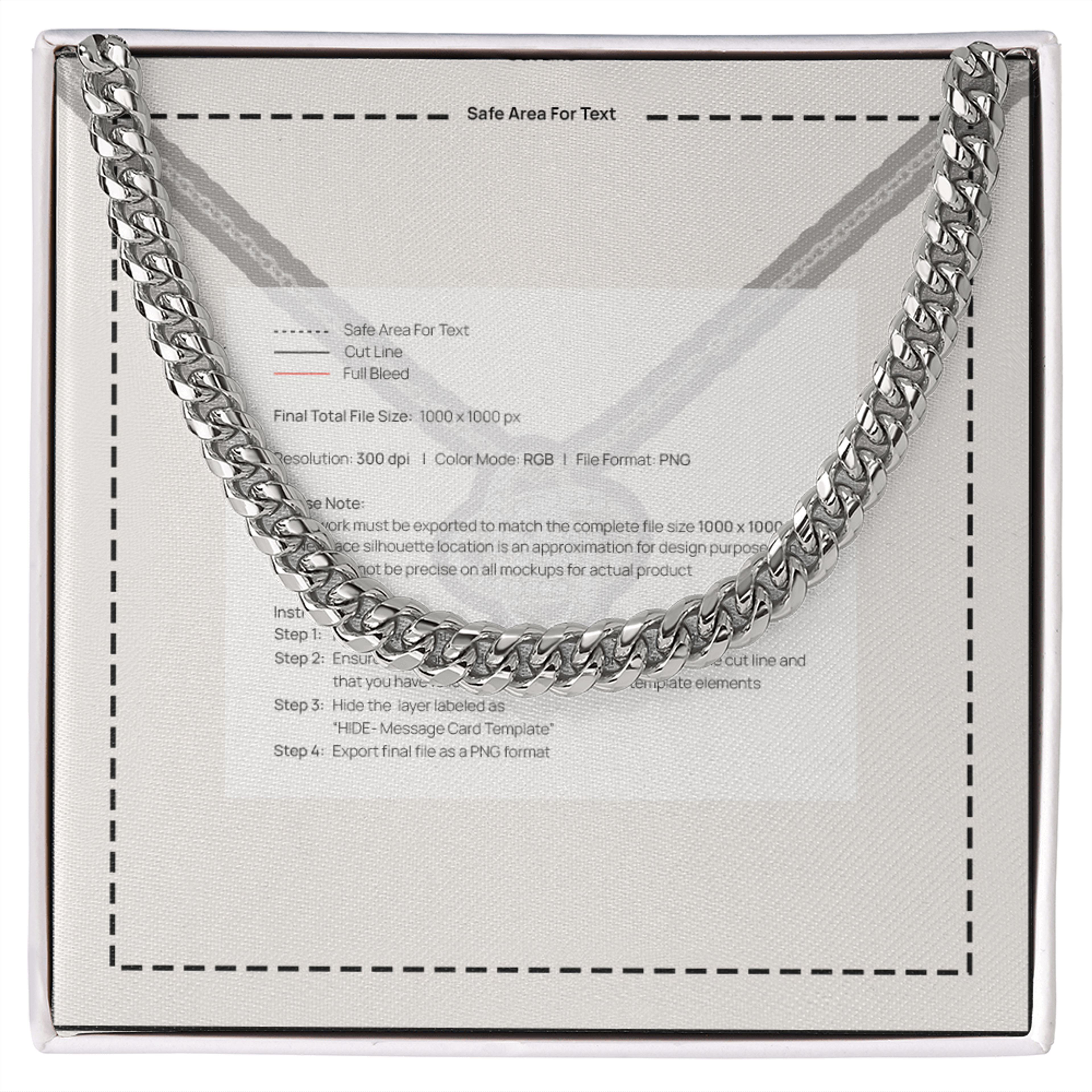 Cuban Link Chain Necklace - Steel or Gold Finish