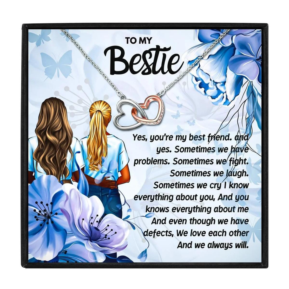 Meaningful Friendship Necklace Gift Set for Your Bestie