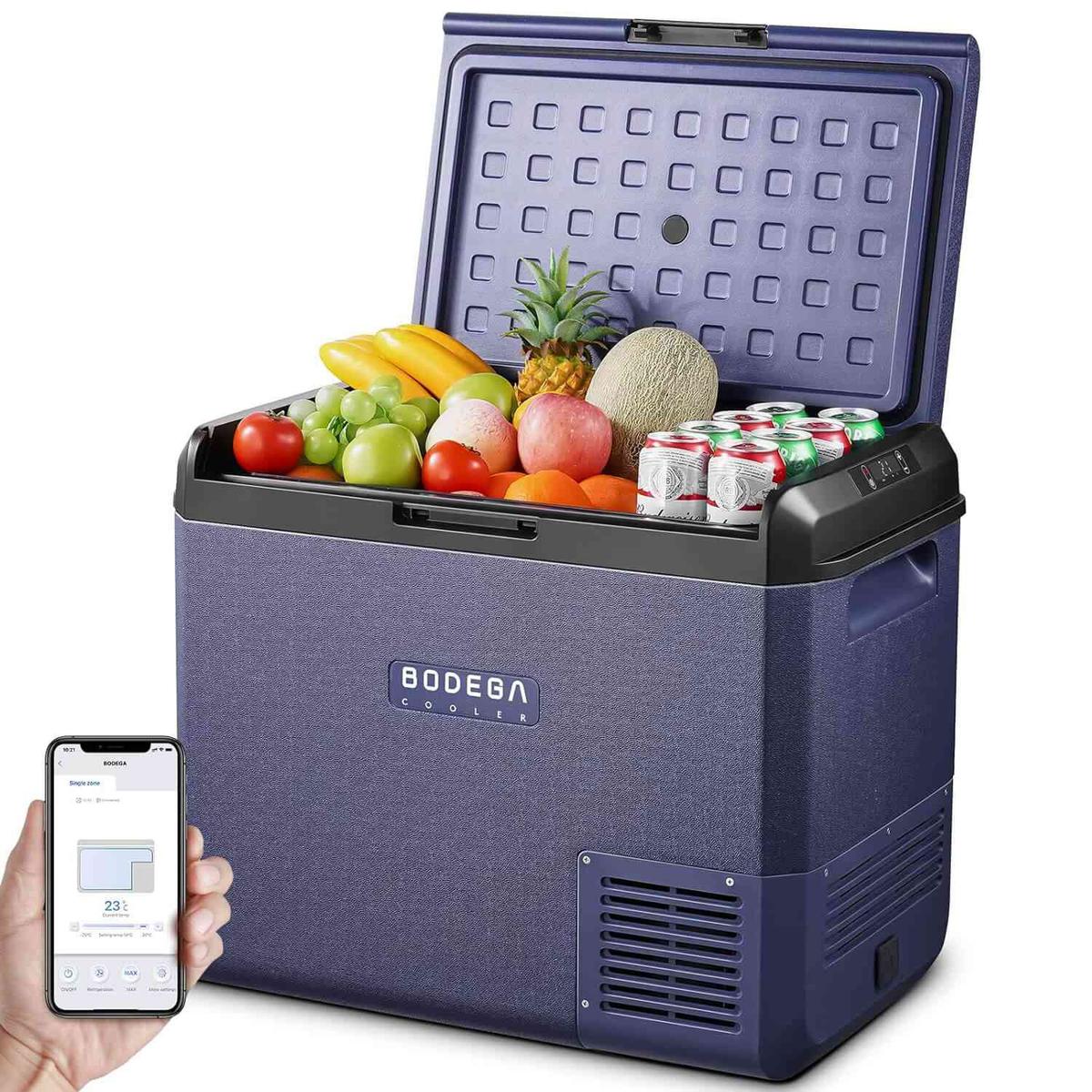 Bodegacooler 63qt Portable Fridge Freezer IPX4 Electric Cooler