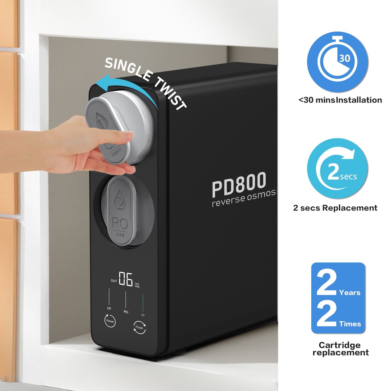 Frizzlife PD800-TAM4 RO System Review: Alkaline Water Made Easy