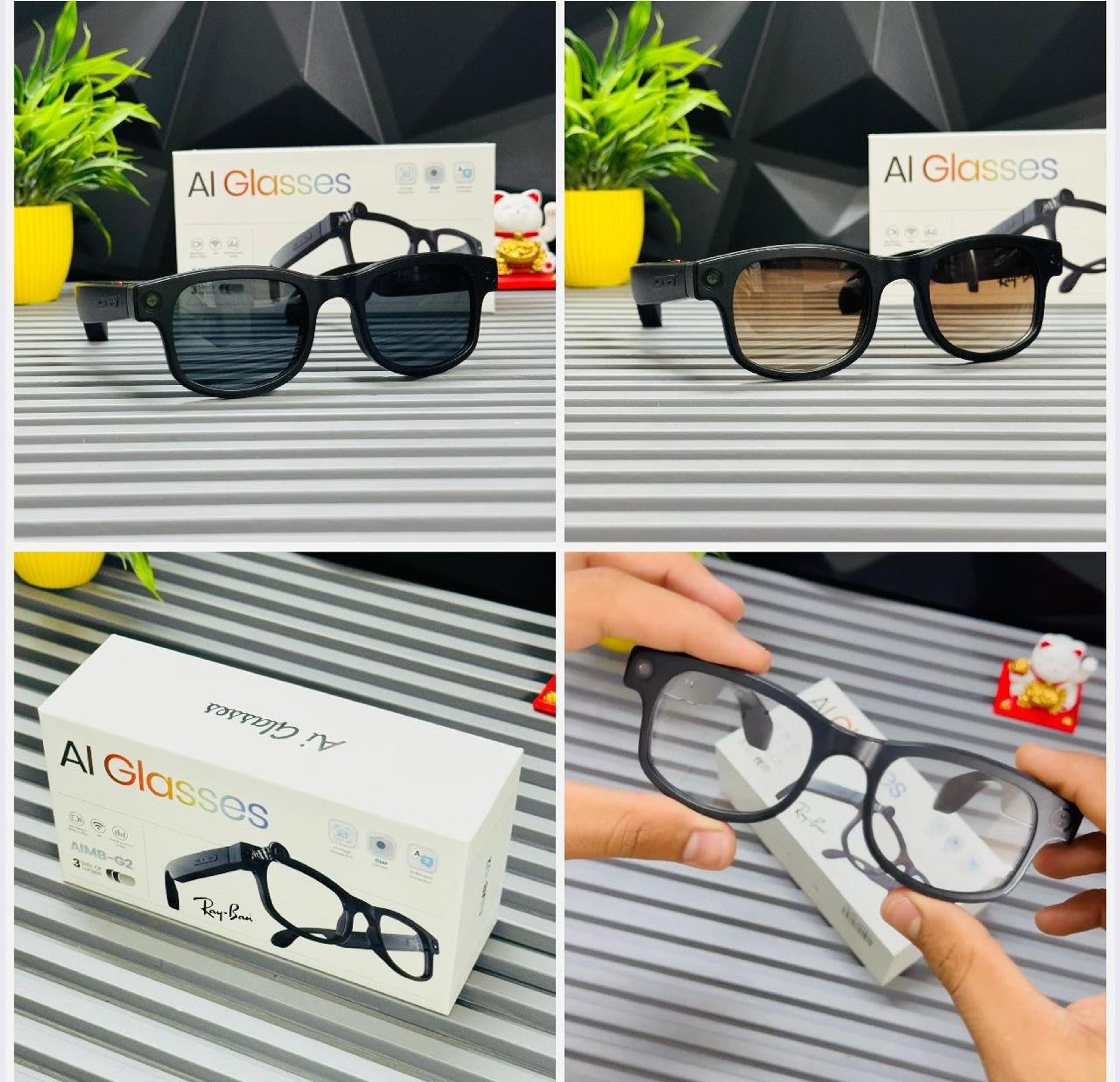 AI Smart Glasses with Camera & Voice Assistant