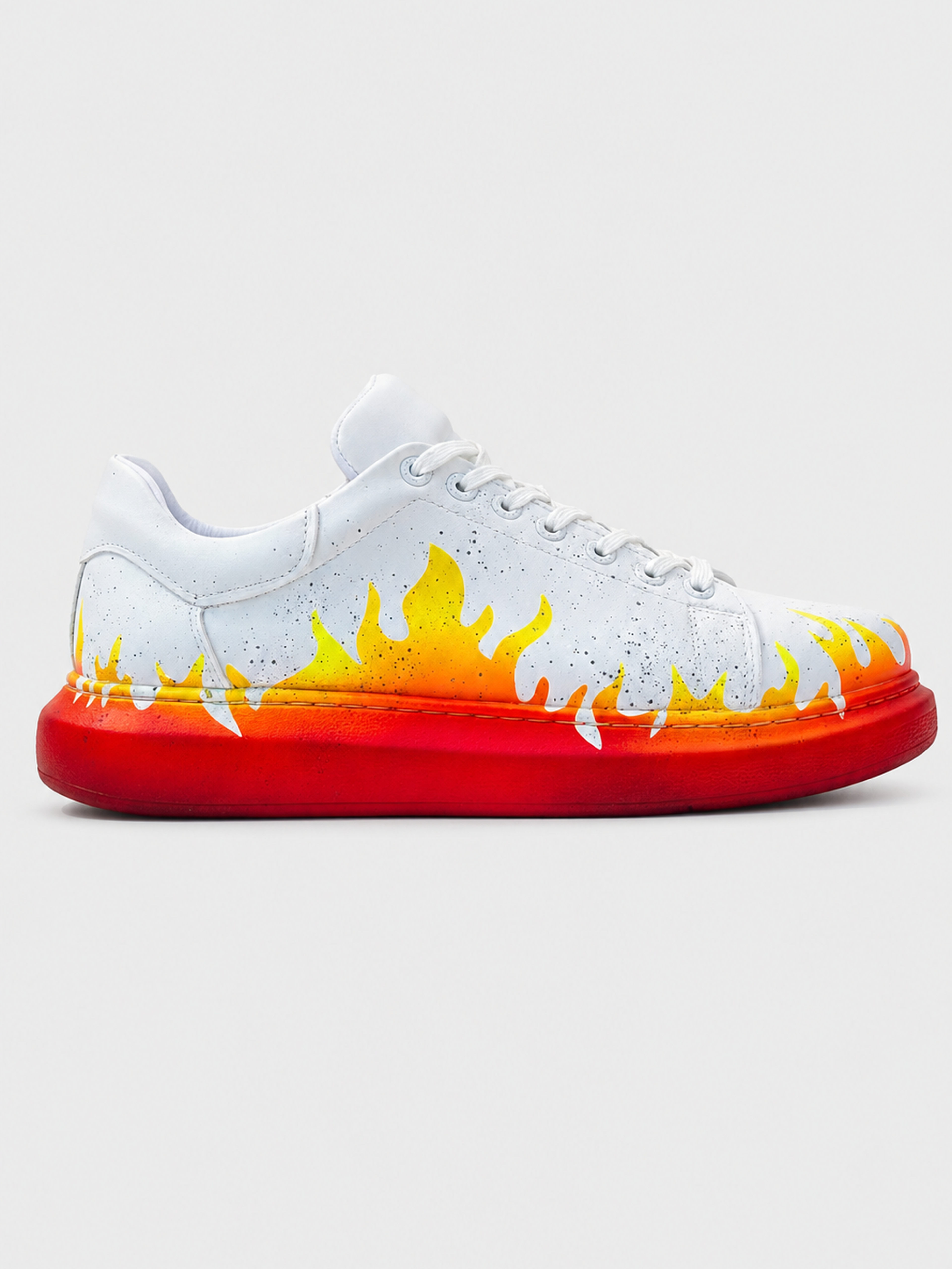 Women's Kinetic Vibe Fusion Pulse Hand-Painted Sneaker