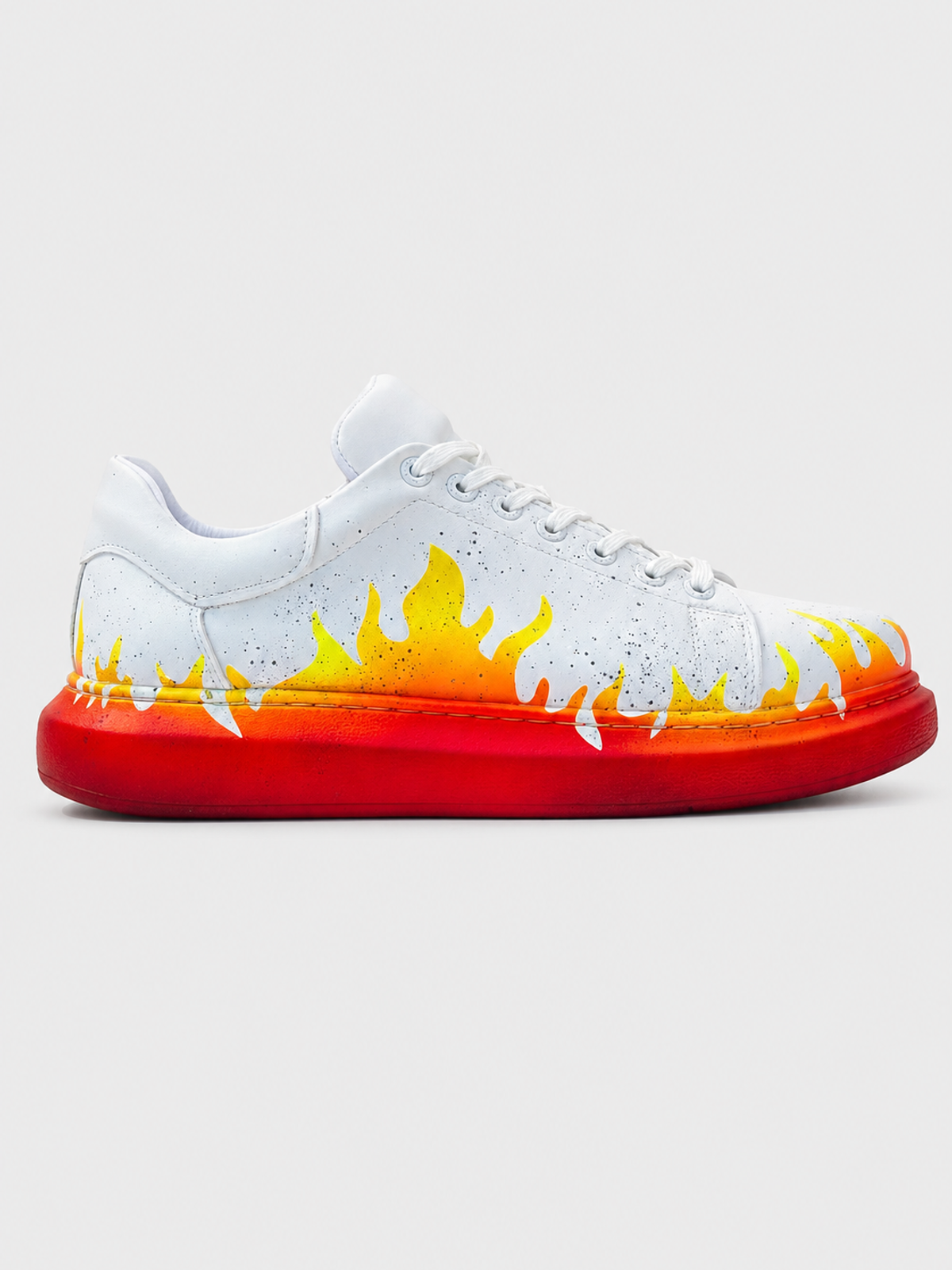 Women's Kinetic Vibe Fusion Pulse Hand-Painted Sneaker