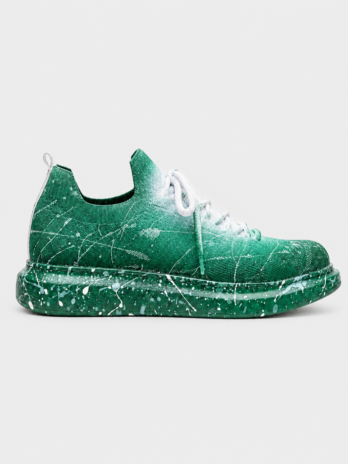 Men's Torino Verdant Surge Hand-Painted Knit Sneaker
