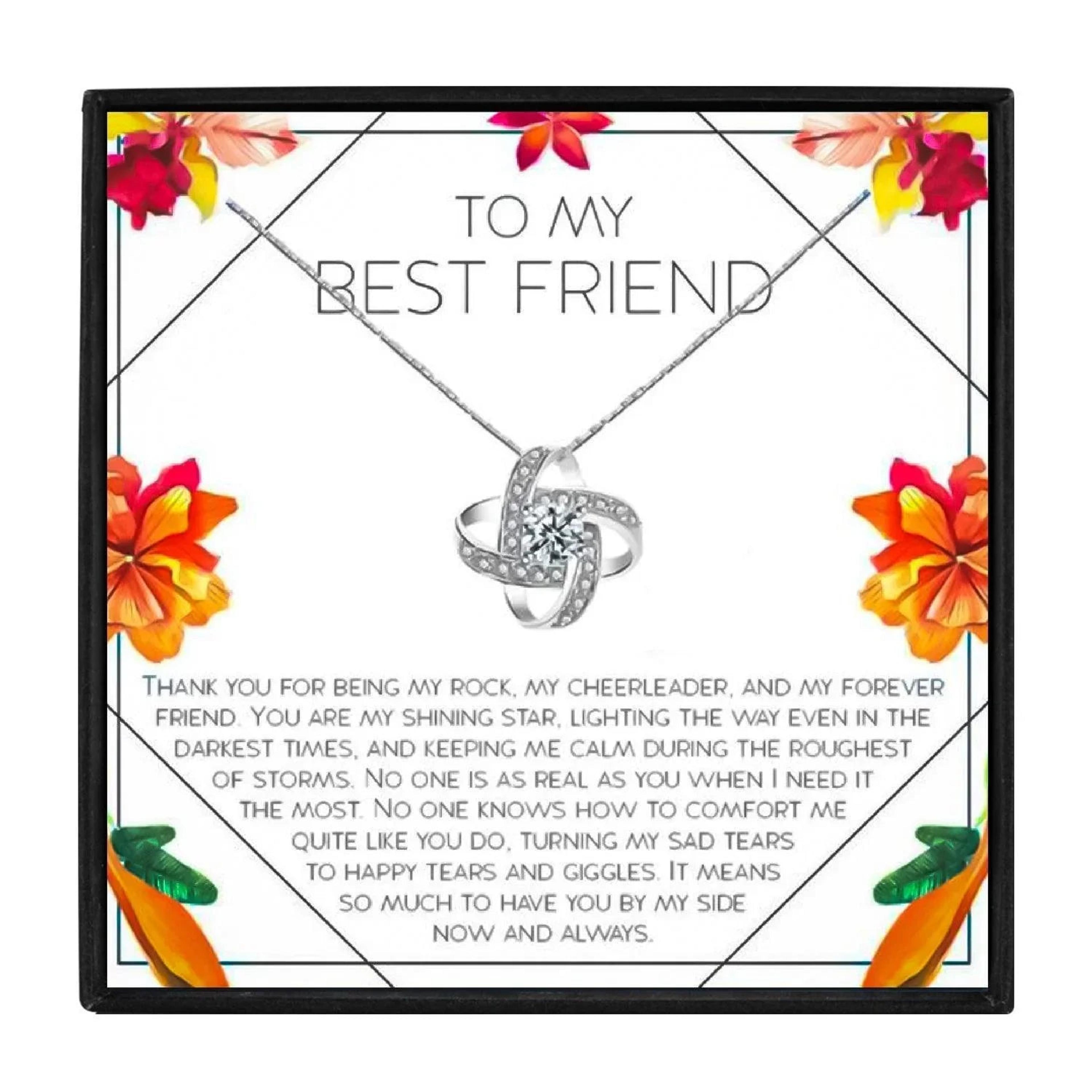 To My Best Friend Friendship Gift Necklace Set