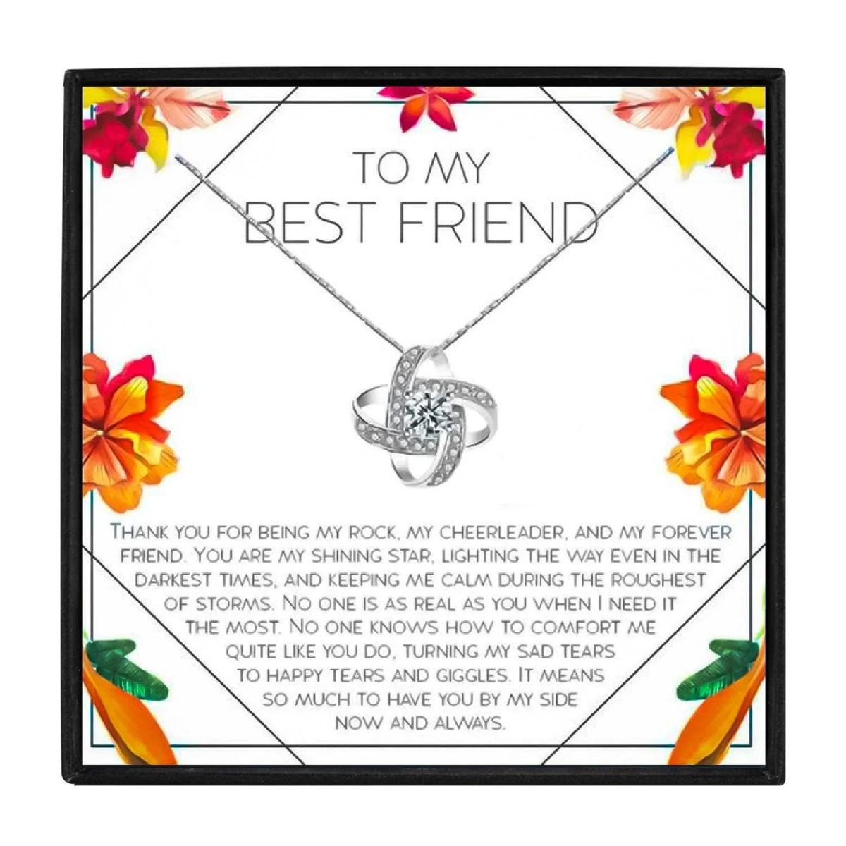 To My Best Friend Friendship Gift Necklace Set