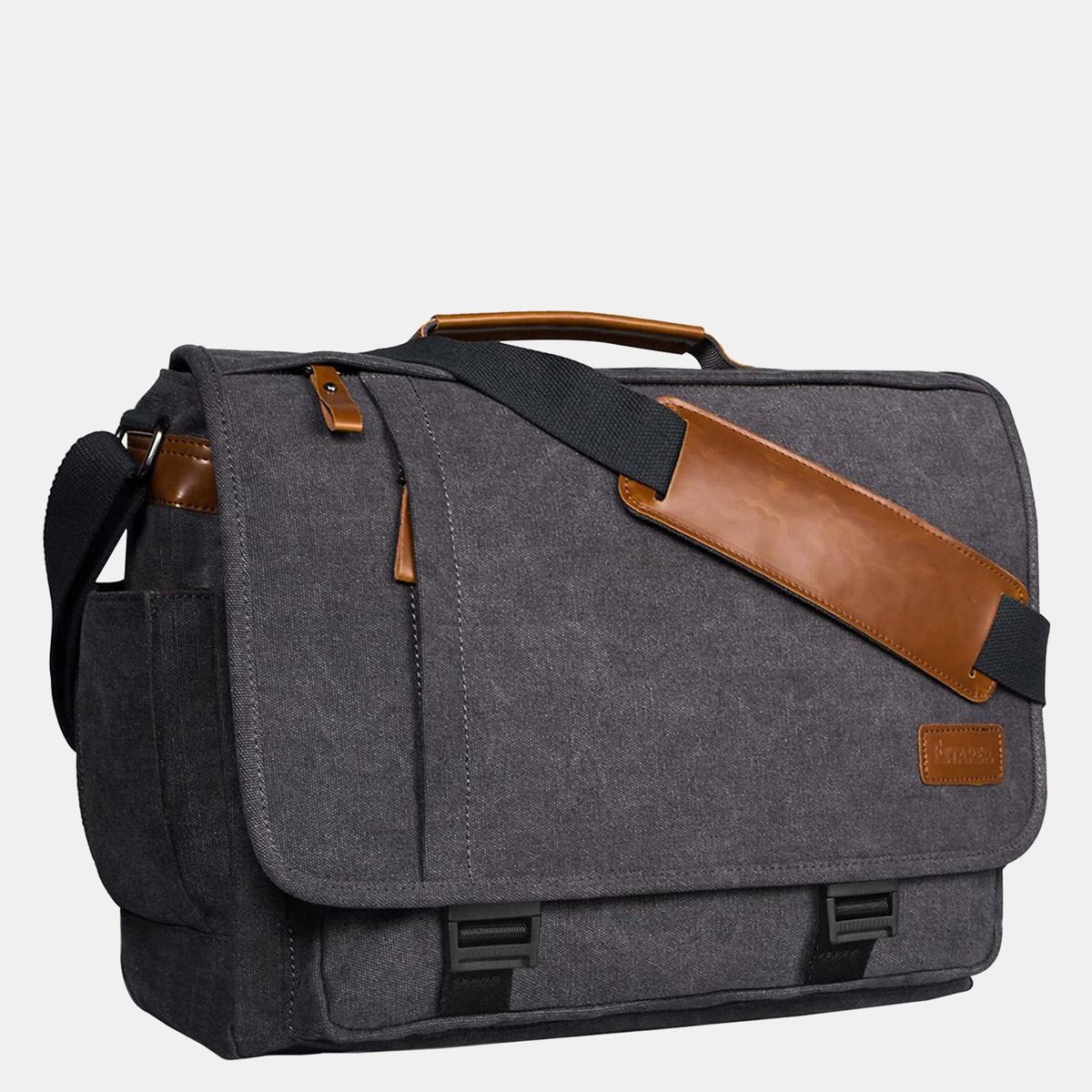 Estarer Laptop Messenger Bag - Dark Grey