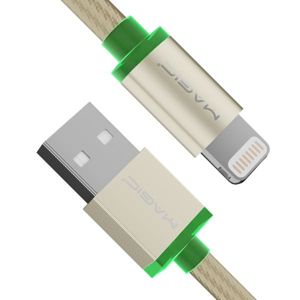 Gallery image 3 of MFi 原廠認證蘋果編織充電線 LED指示燈